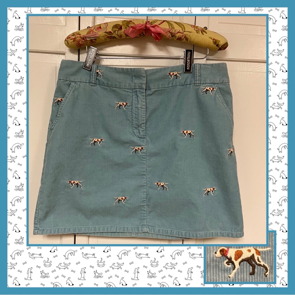 J Crew Hunting Pointer Dog Corduroy Skirt Four pockets ? Size L see measurements